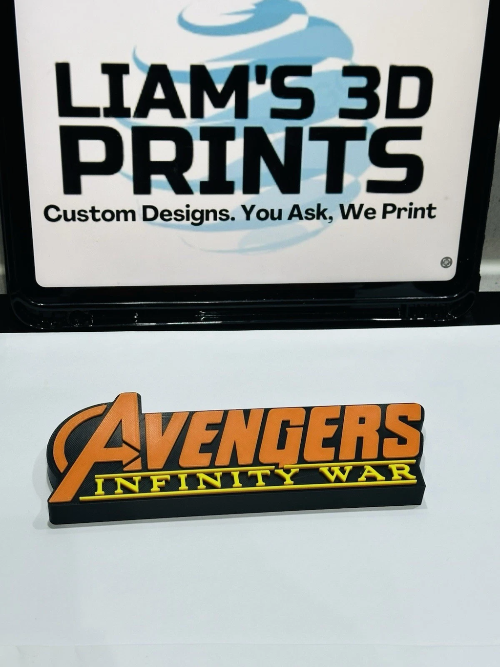 Decorative Avengers Infinity War Marvel 3D Logo Cinema Room Sign Display