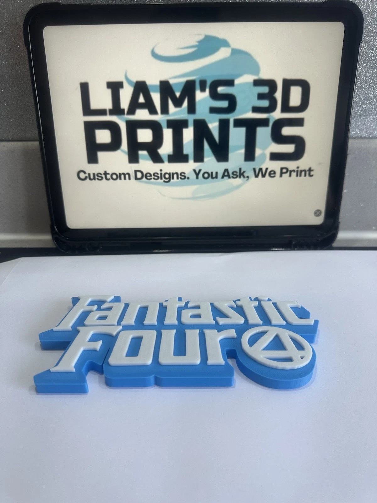 Decorative Marvel Fantastic four 4 Pop logo Wall Sign Display Funko