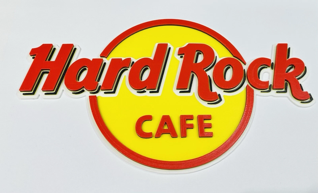 Decorative Hard Rock Café logo Sign Display Mancave Room Wall