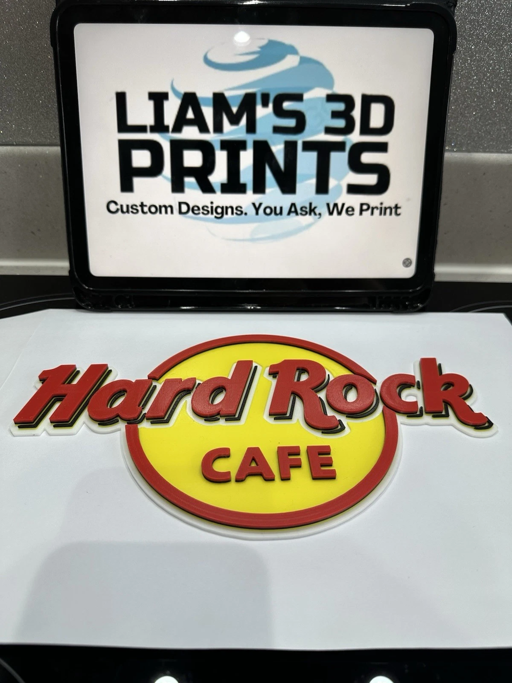 Decorative Hard Rock Café logo Sign Display Mancave Room Wall