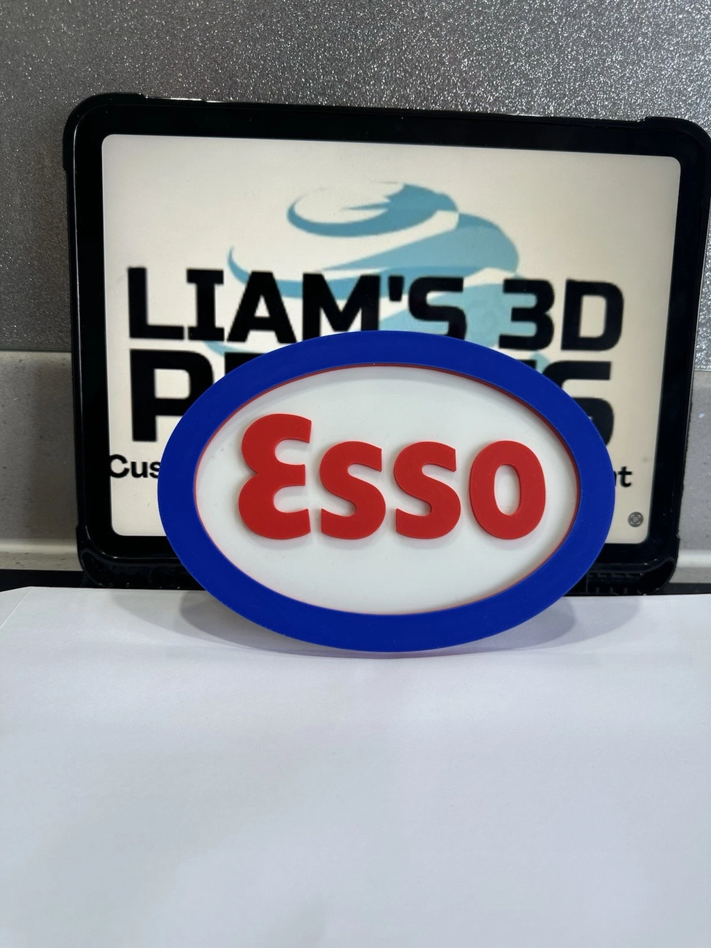 Decorative Esso Garage Petrol sign logo display 3D Printed