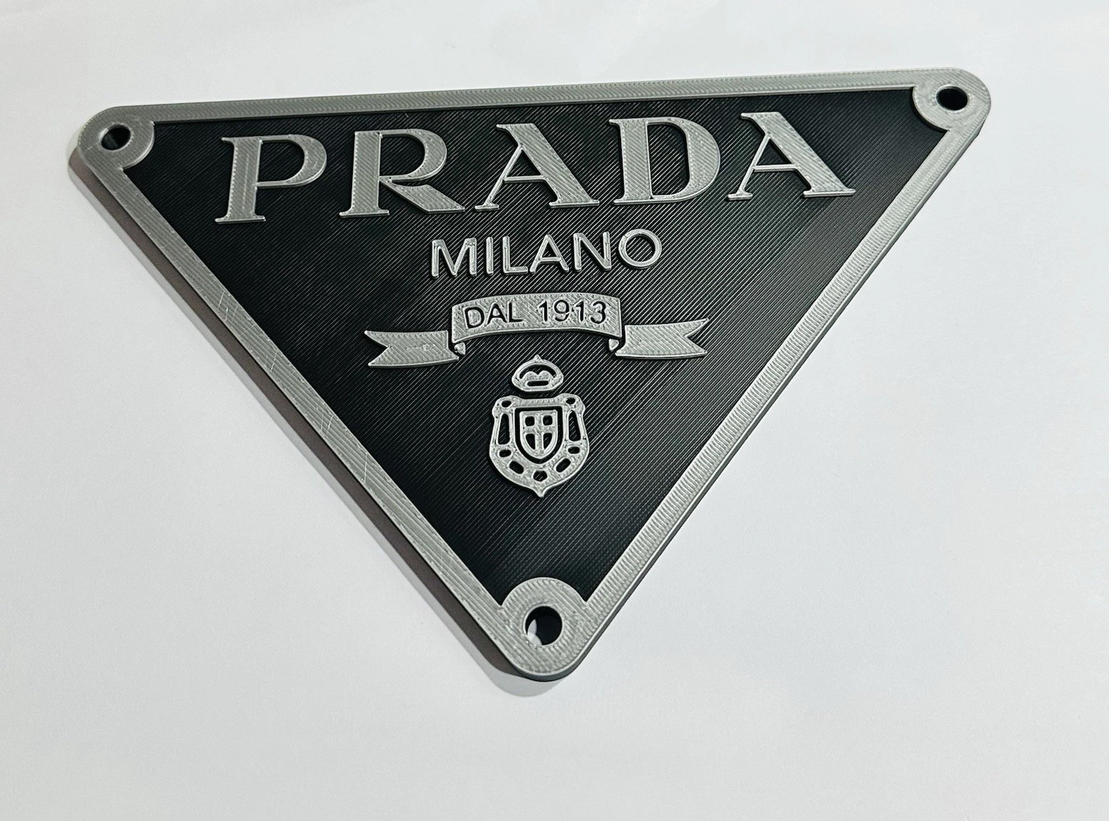 Decorative designer Prada Milano logo Sign Display
