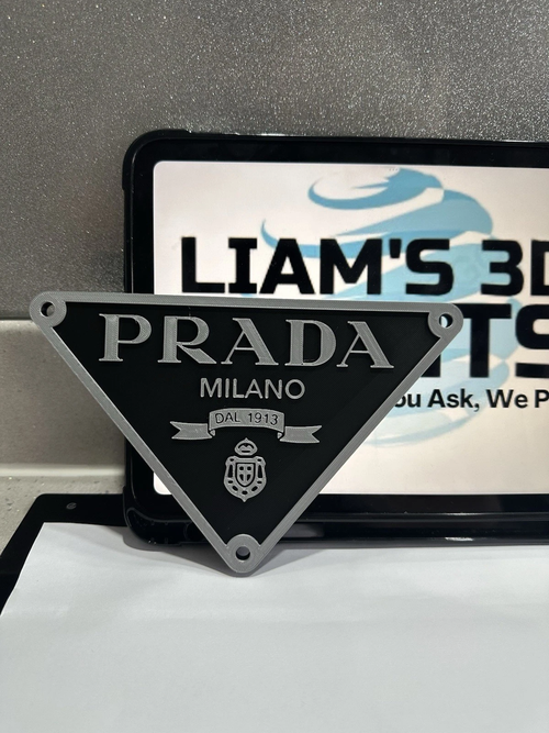 Decorative designer Prada Milano logo Sign Display