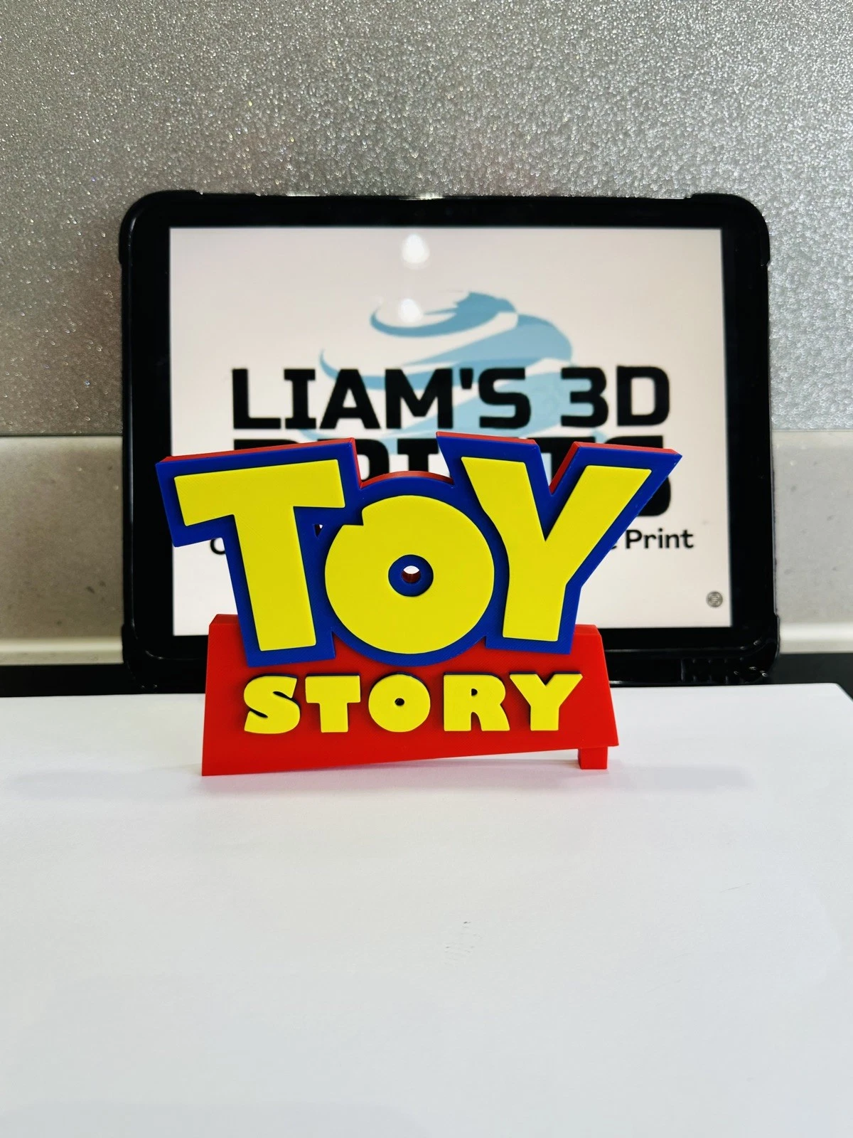 Decorative Toy Story 1 2 3 4 Self Standing Movie Logo Room Sign Display