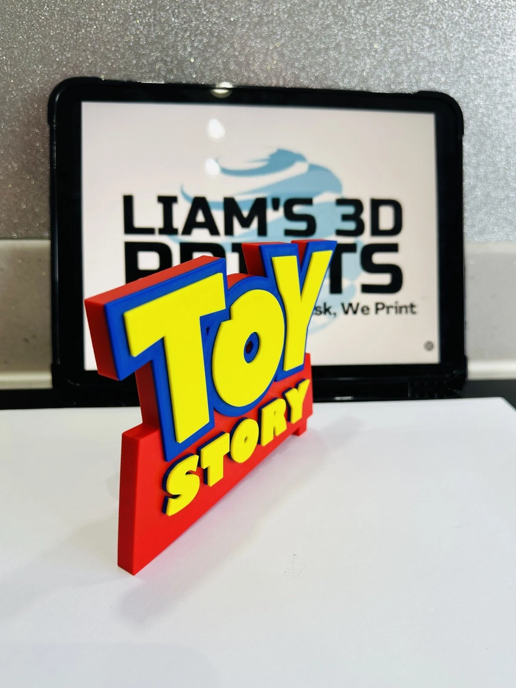 Decorative Toy Story 1 2 3 4 Self Standing Movie Logo Room Sign Display