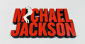 Decorative Michael Jackson self standing sign logo display POP 3D music