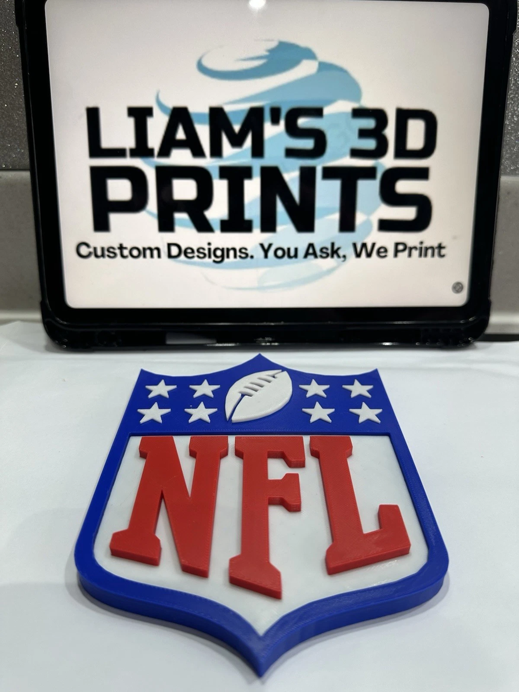 Decorative NFL American Football Logo Room Sign Display