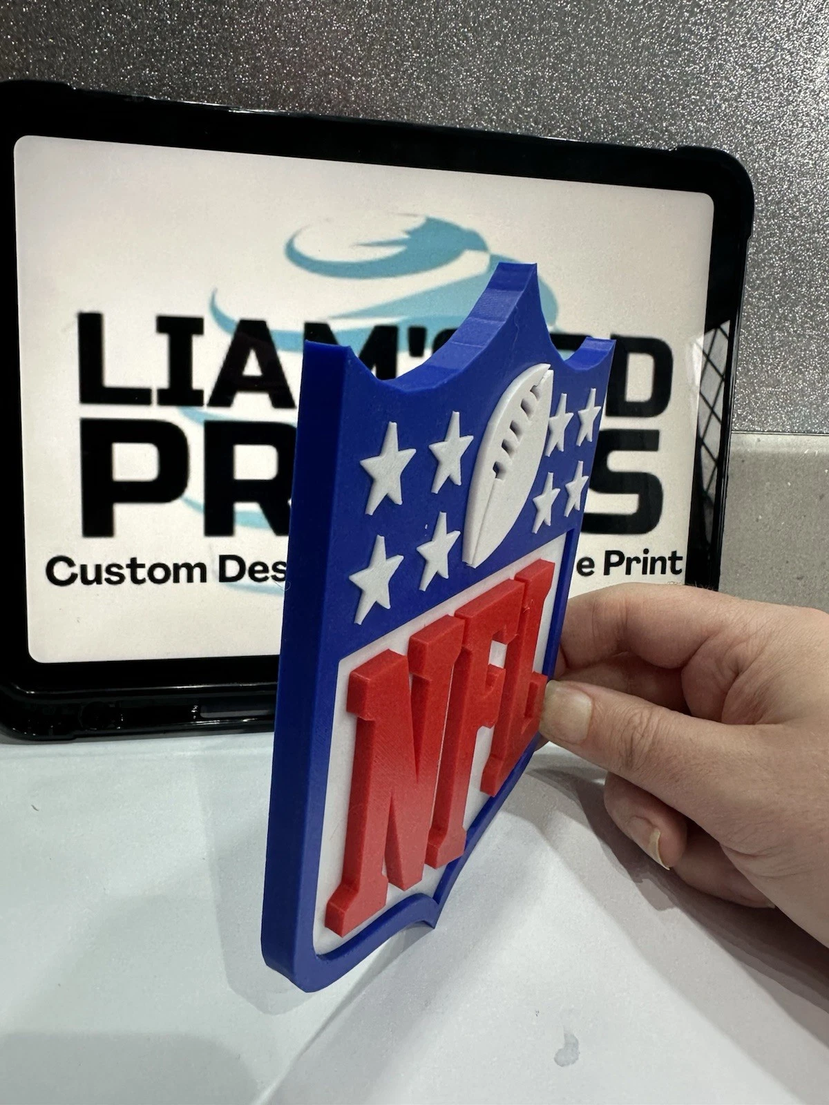 Decorative NFL American Football Logo Room Sign Display