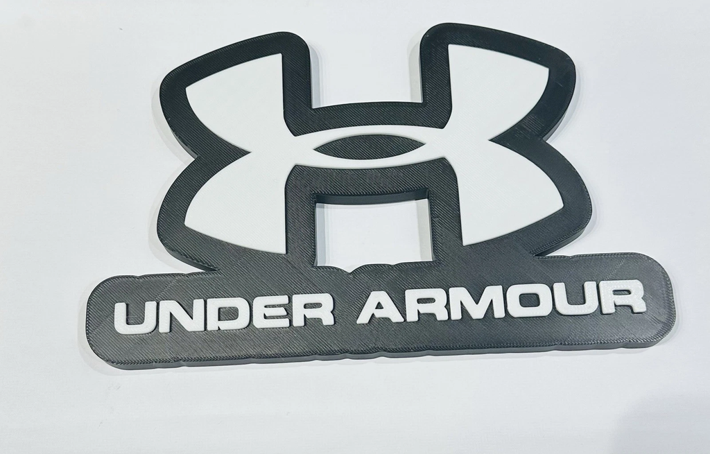 Decorative designer Under Armour logo Sign Display Clothing 3D