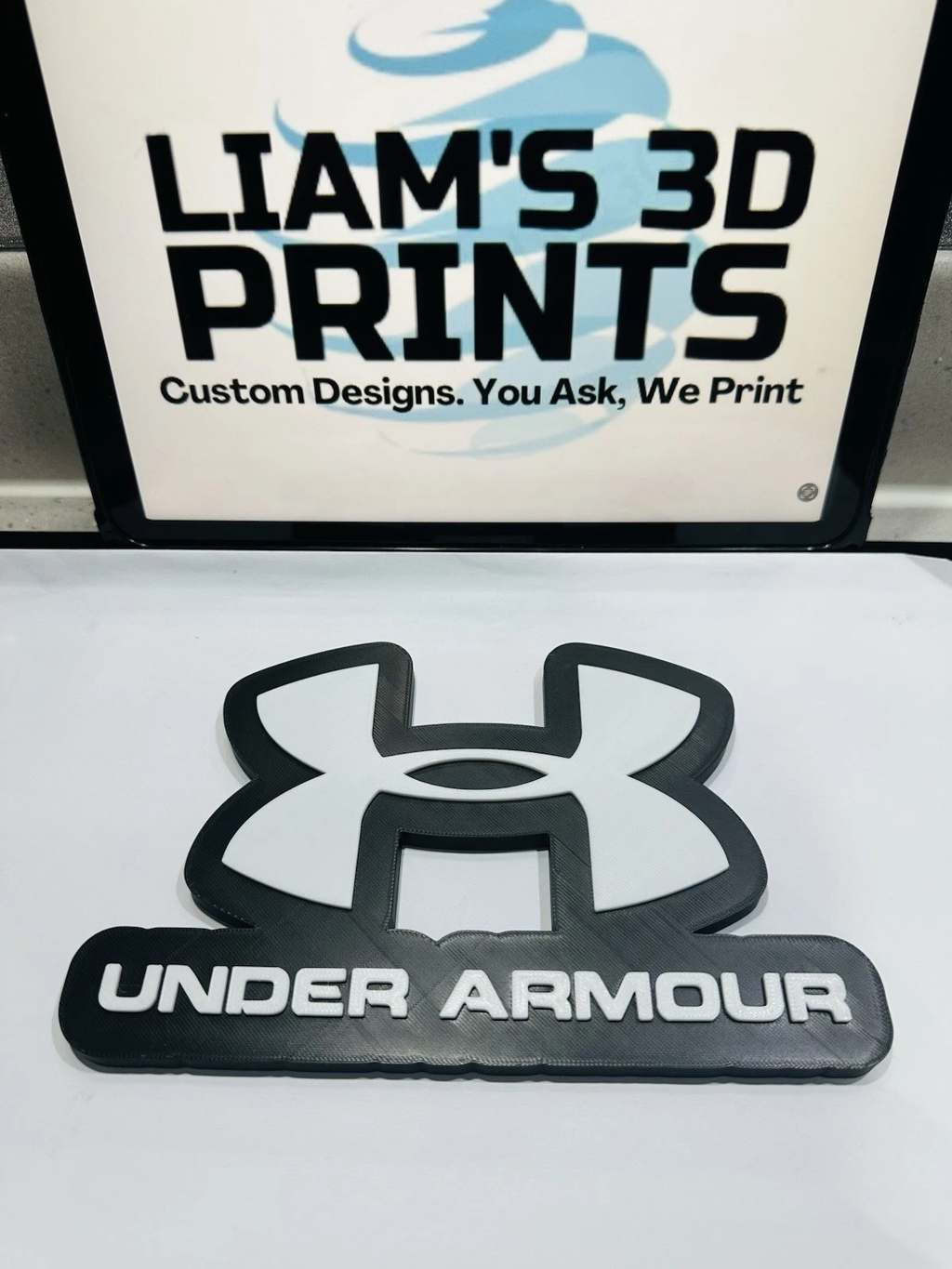 Decorative designer Under Armour logo Sign Display Clothing 3D