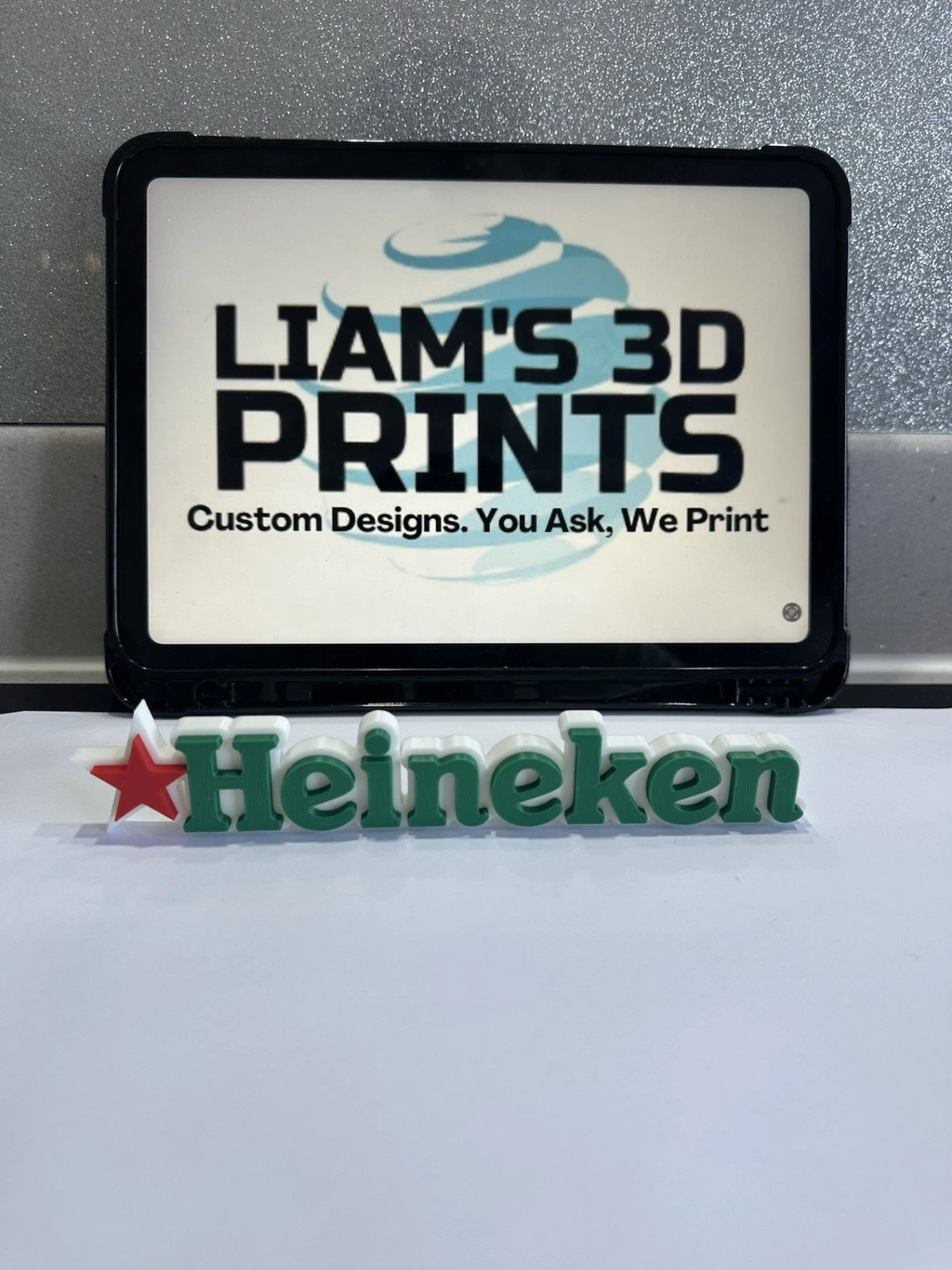 Decorative Heineken Bar Sign Display Self-Standing Mancave