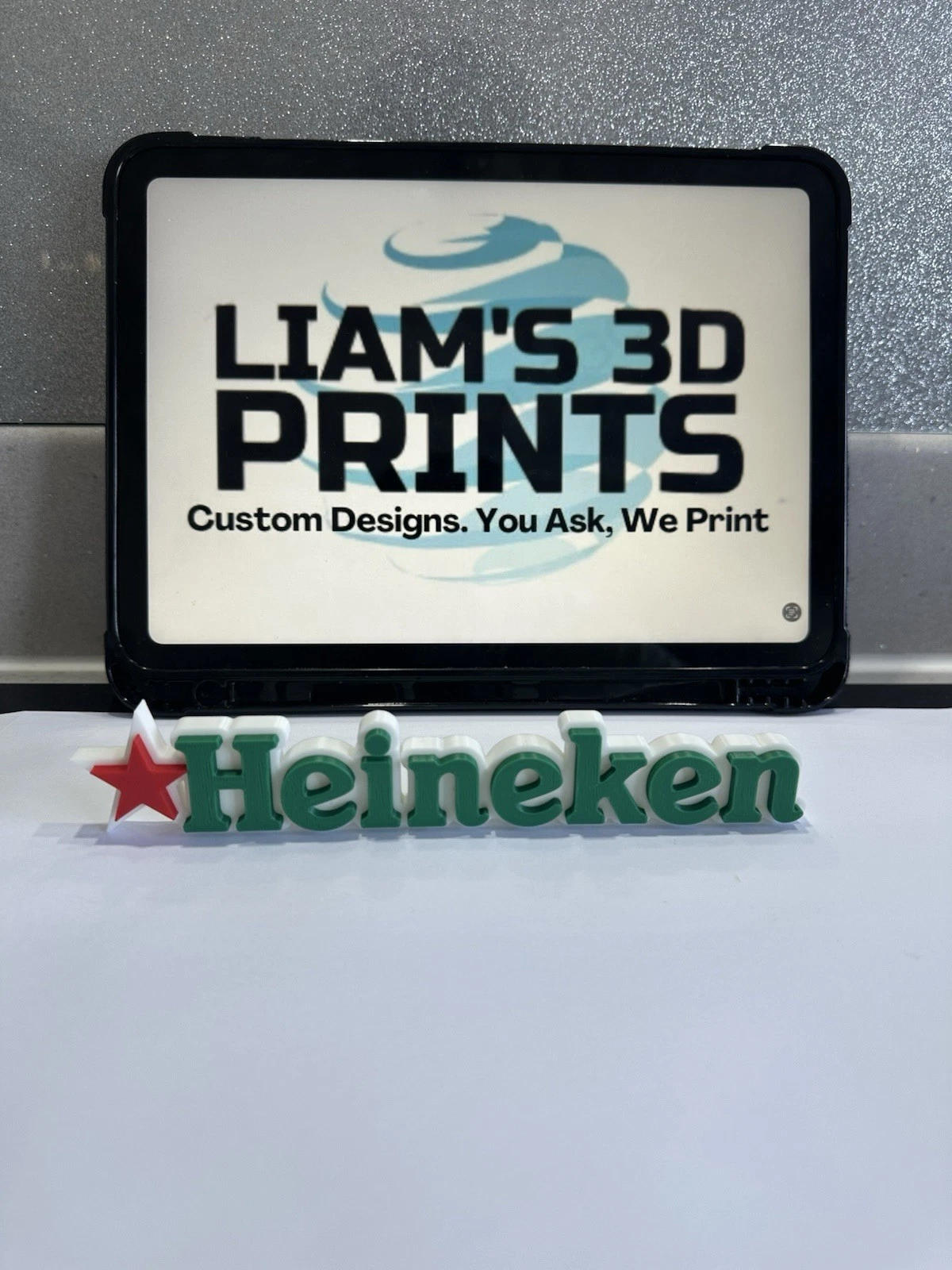 Decorative Heineken Bar Sign Display Self-Standing Mancave