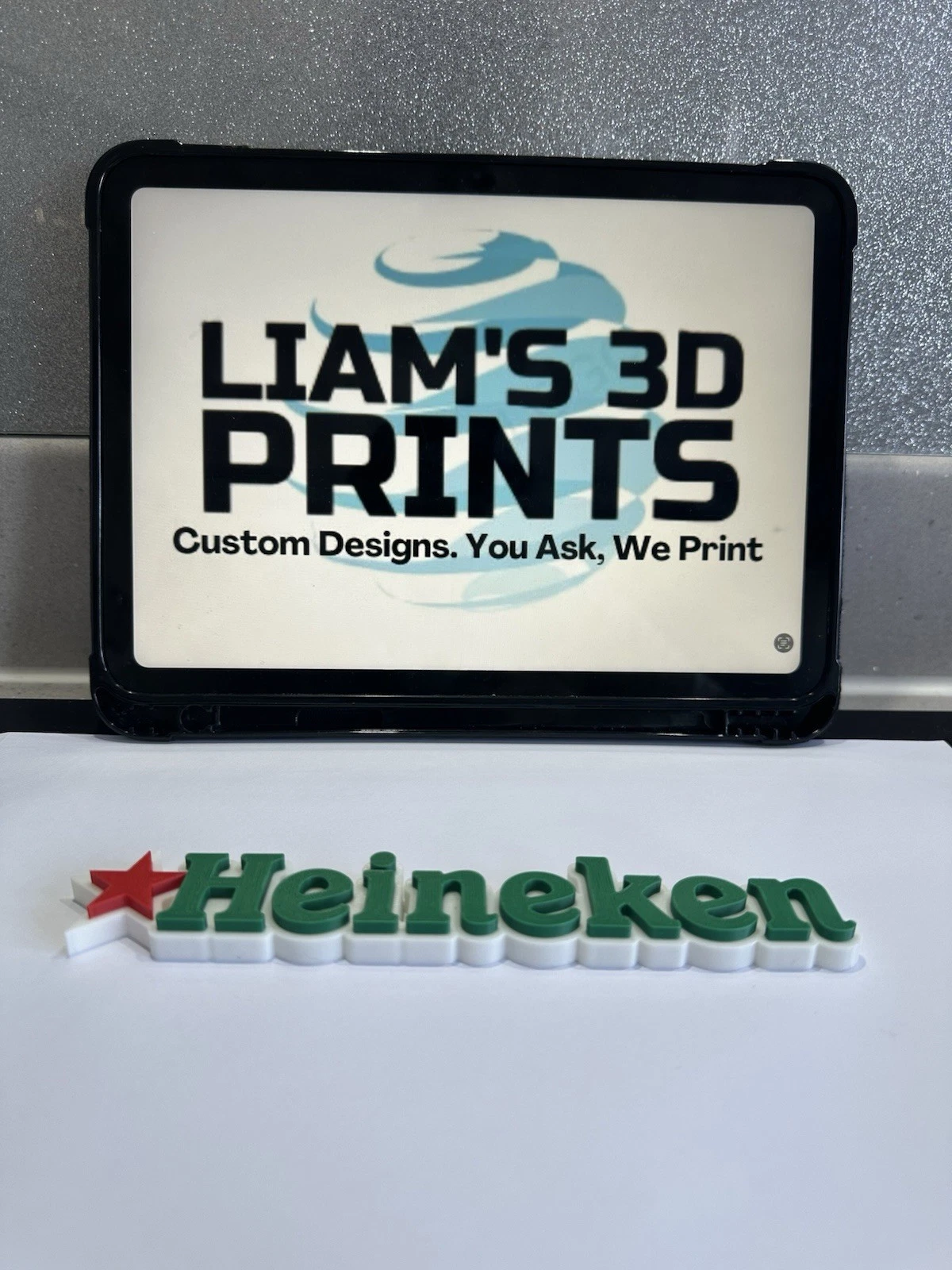 Decorative Heineken Bar Sign Display Self-Standing Mancave
