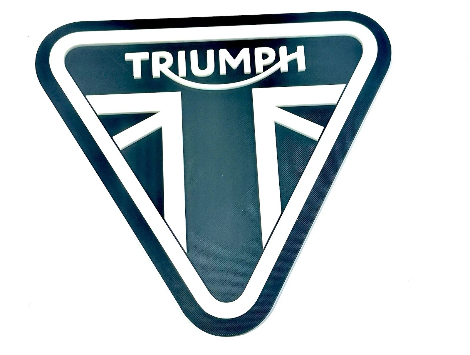Decorative Triumph Motorcycle Logo Room Wall Sign Mancave Garage Display