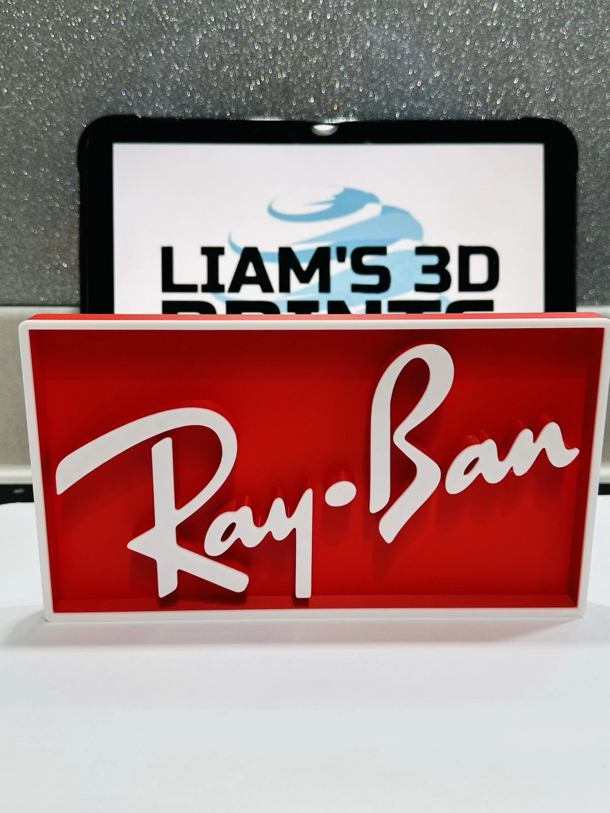 Decorative designer Ray Ban logo Sign Display Watch 20cm