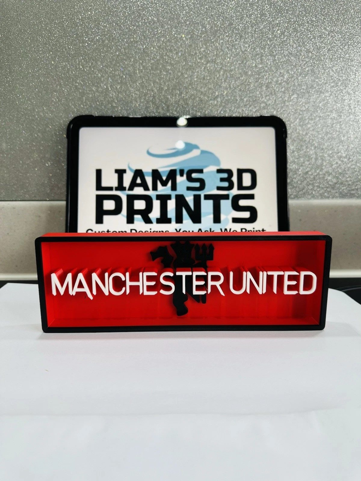 Decorative Manchester United MUFC Logo Sign Display Cinema small 17.5cm L 22cm