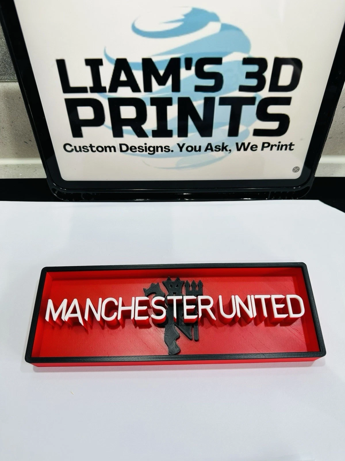 Decorative Manchester United MUFC Logo Sign Display Cinema small 17.5cm L 22cm