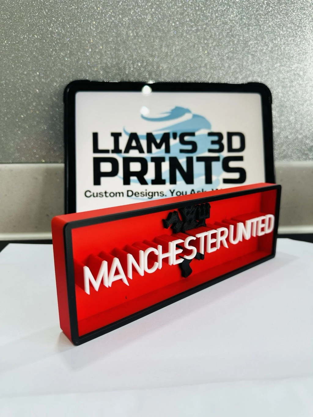 Decorative Manchester United MUFC Logo Sign Display Cinema small 17.5cm L 22cm