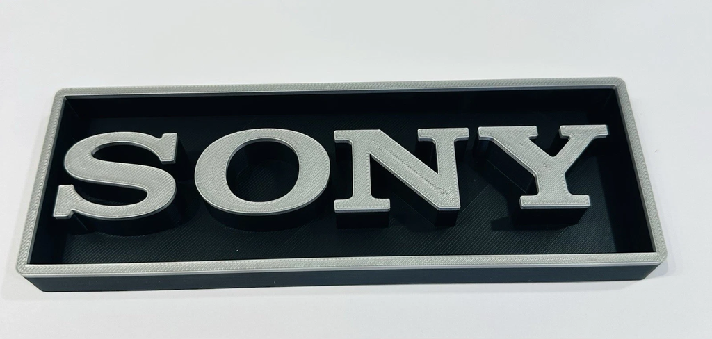 Decorative Sony Electronic Home Cinema Box Sign Logo Shelf Wall 3D Print 2 Sizes