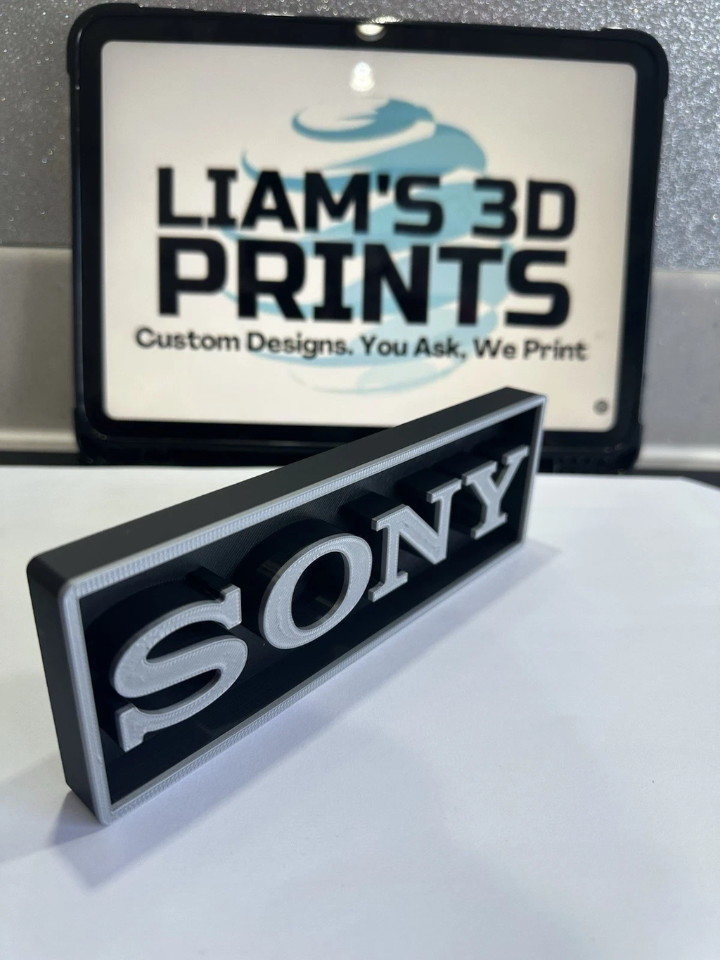 Decorative Sony Electronic Home Cinema Box Sign Logo Shelf Wall 3D Print 2 Sizes