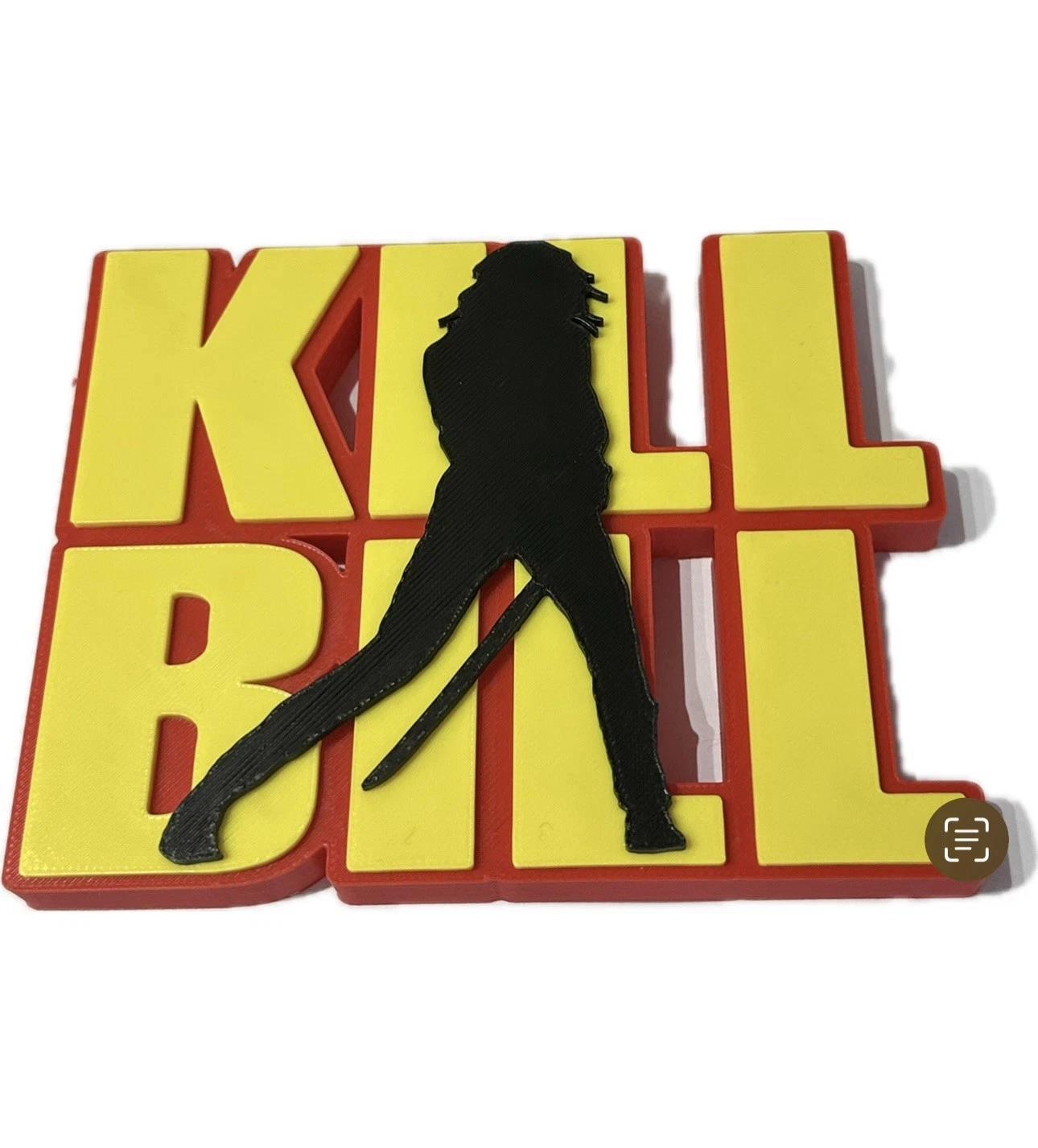 Decorative Kill Bill Movie Logo Self Standing The Bride Shelf Display 3D Print