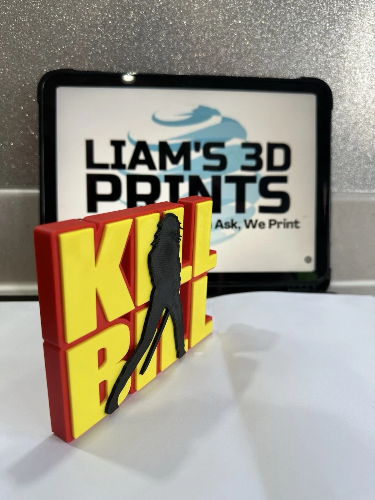 Decorative Kill Bill Movie Logo Self Standing The Bride Shelf Display 3D Print