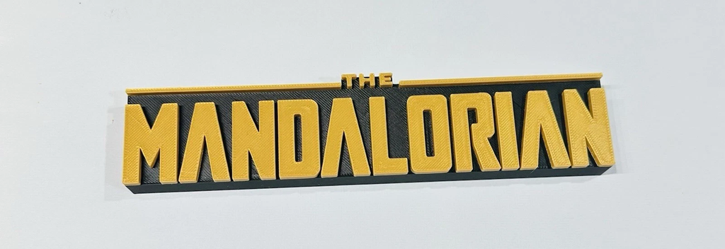 Decorative STAR WARS Mandalorian self standing logo pops Sign Disney