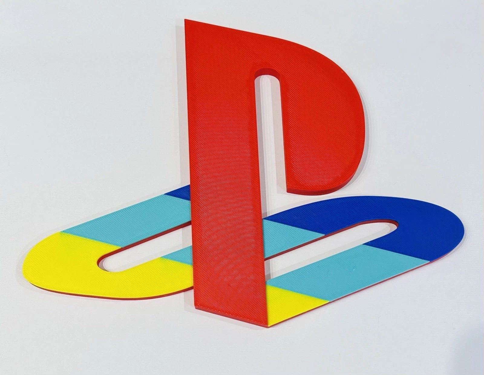 Decorative PlayStation PS Logo Wall Plaque Retro Console Games 3D Print