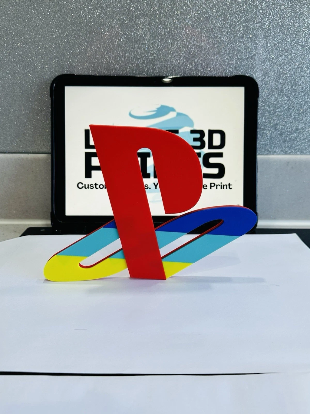 Decorative PlayStation PS Logo Wall Plaque Retro Console Games 3D Print