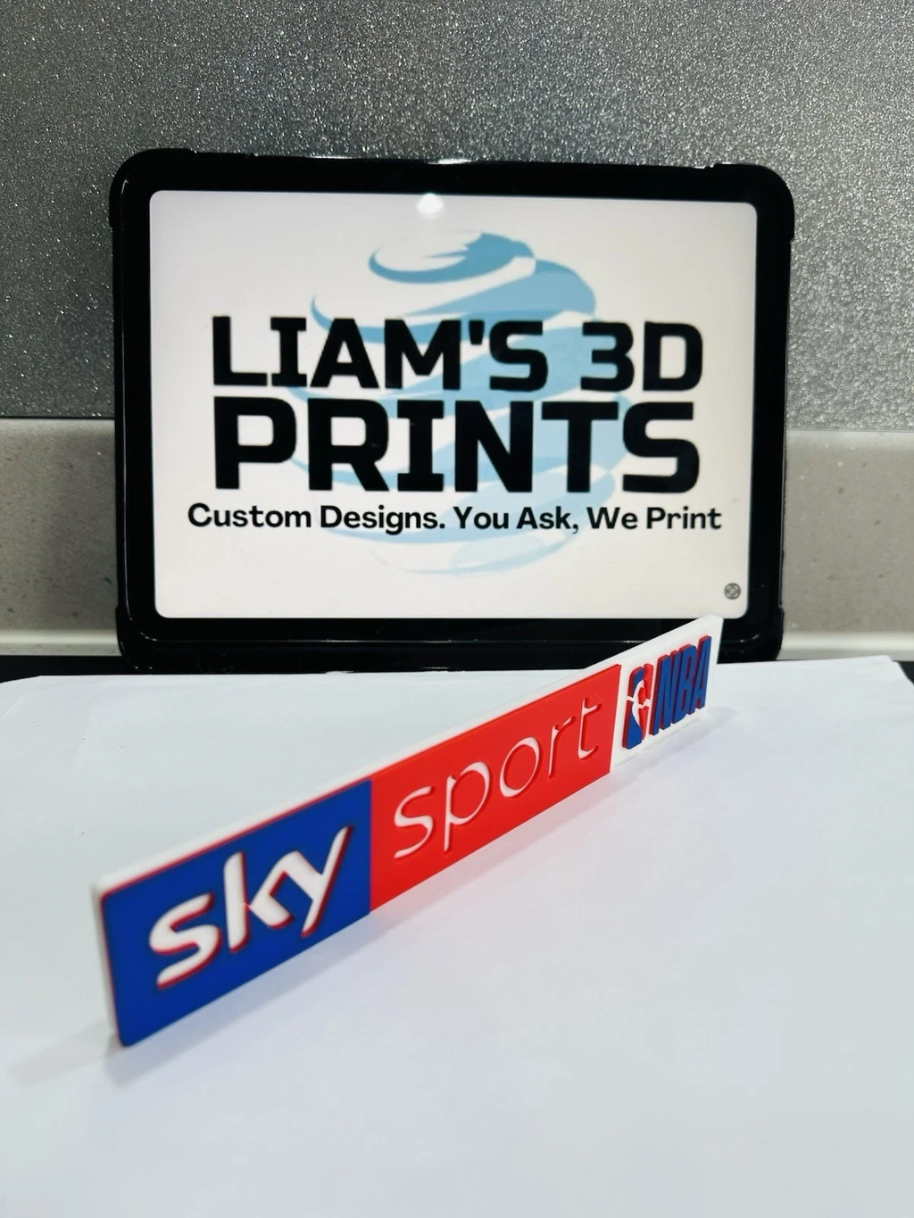 Decorative Sky Sports NBA Basketball Channel Logo Wall Mancave Display Bar