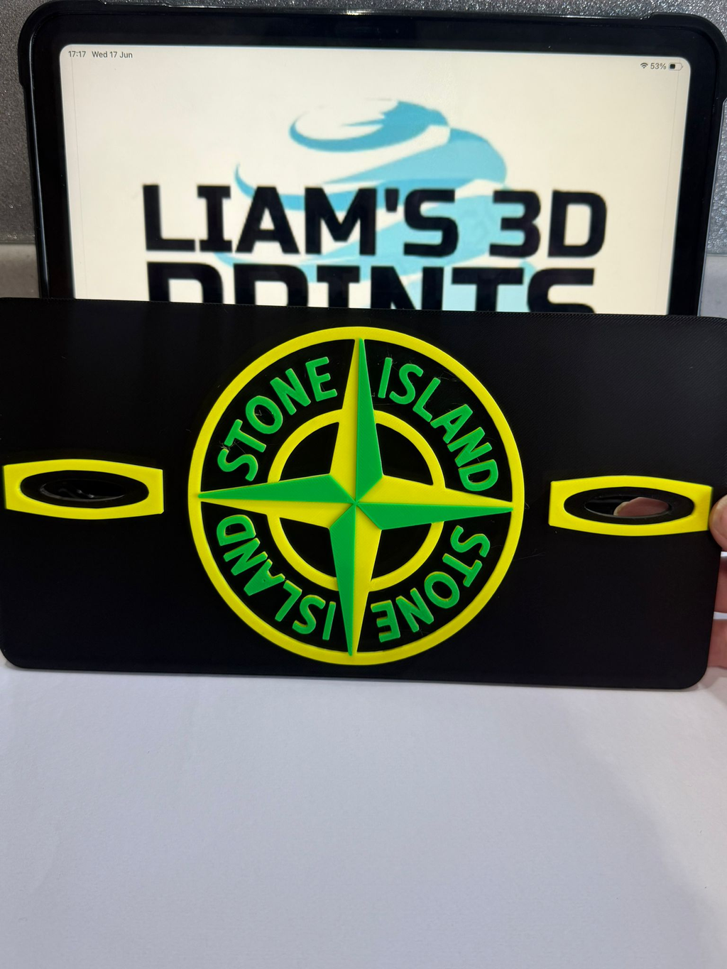 Decorative Stone Island Patch Wall Plaque Logo 3D Print