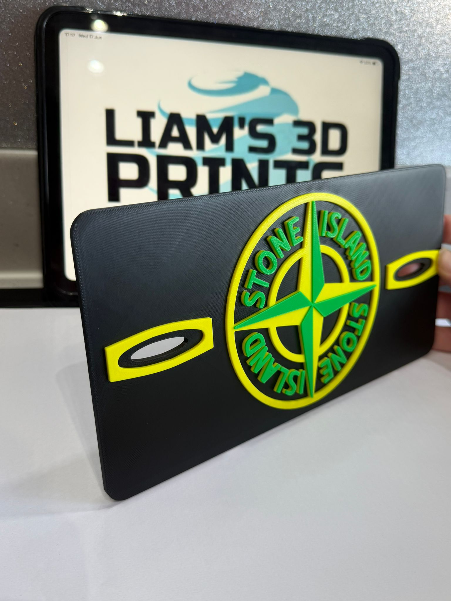 Decorative Stone Island Patch Wall Plaque Logo 3D Print