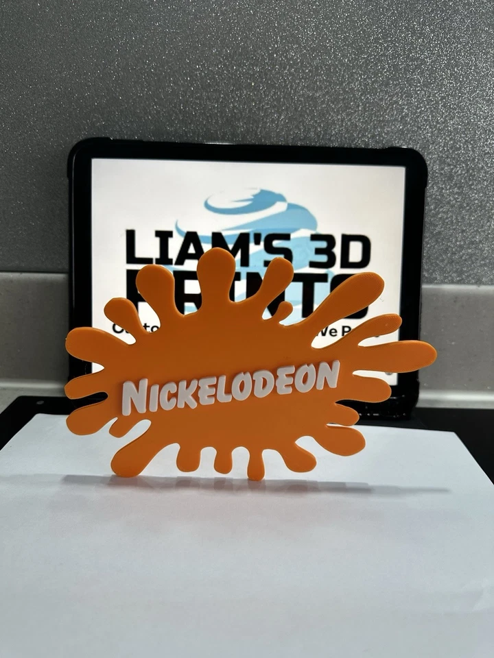 Decorative Nickelodeon Tv Splat 90’s logo Sign Display Pop