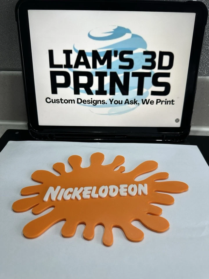 Decorative Nickelodeon Tv Splat 90’s logo Sign Display Pop