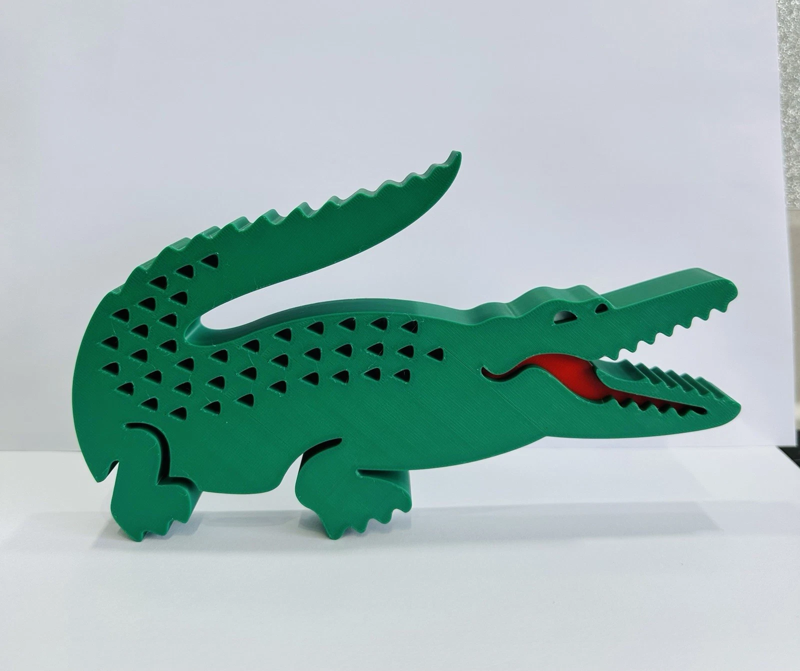 Decorative designer Lacoste crocodile croc stand logo Sign Display 20cm