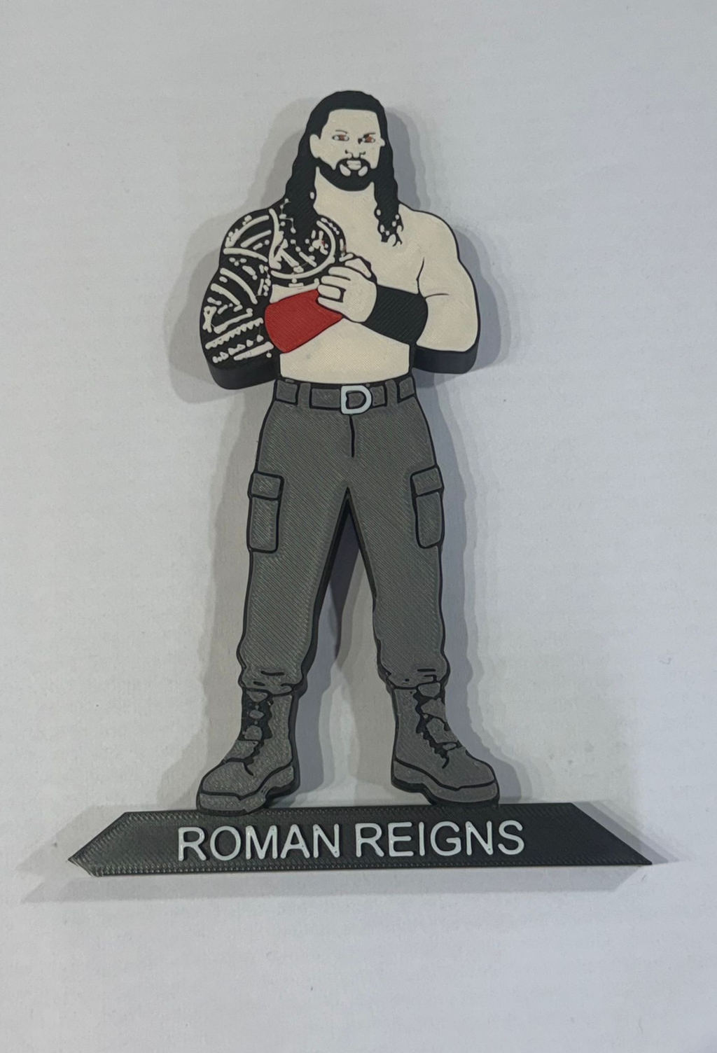 Decorative Roman Reigns Wrestling Table Stand Room Sign Display WWE WWF