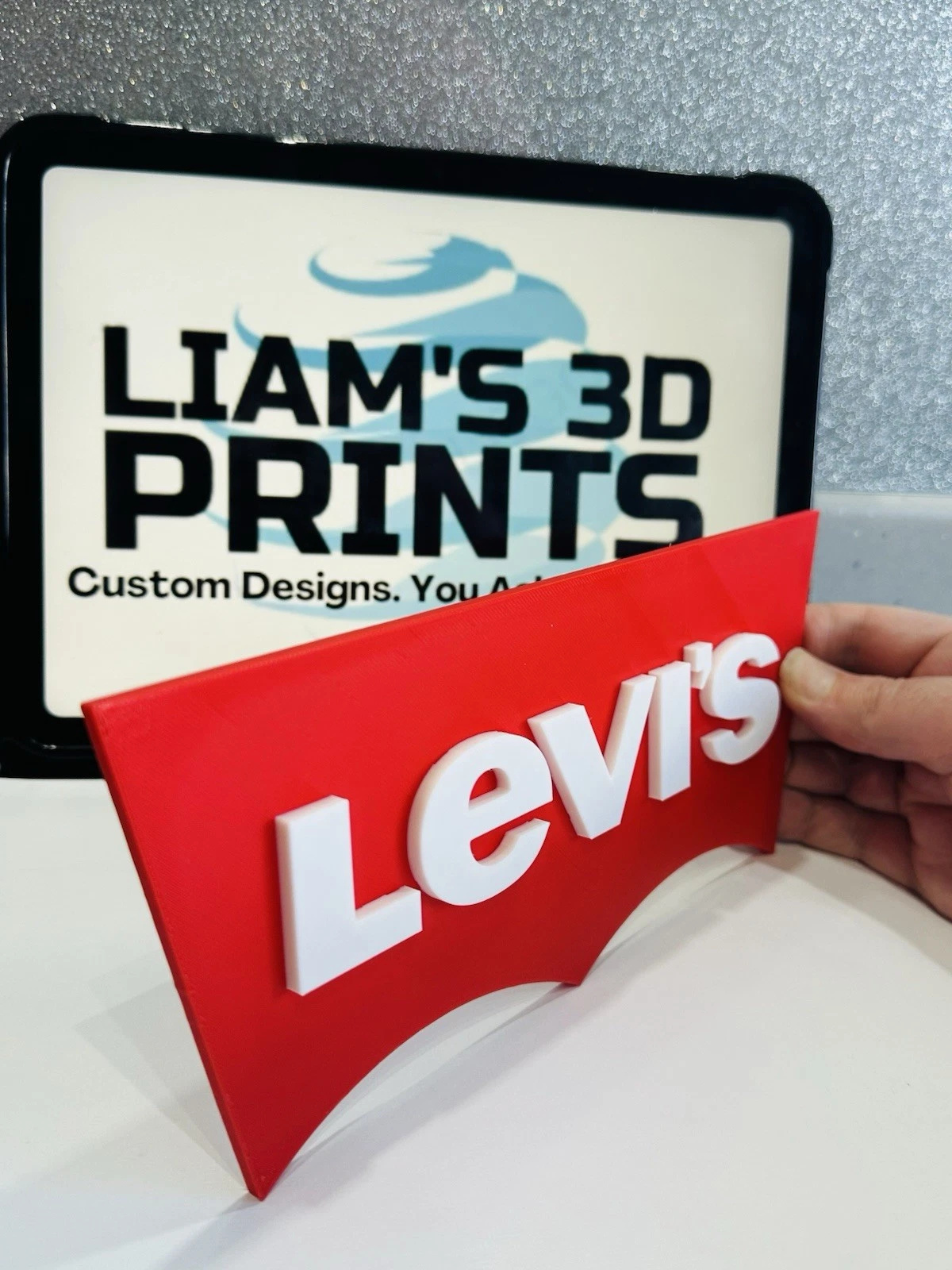 Decorative designer Levi's Levis logo Sign Display Clothing 3D Wall Plaque