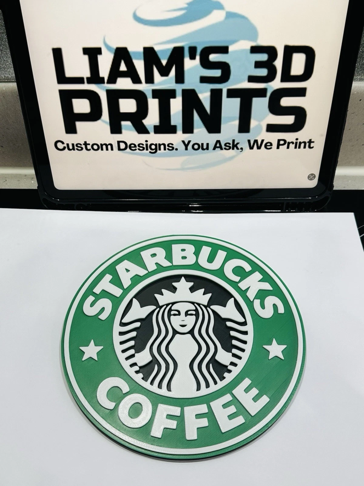 Decorative starbucks coffee star buck logo Sign Display