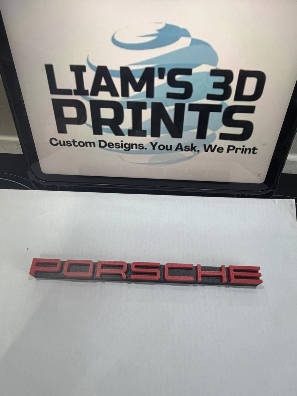 Decorative Porsche Cars Vehicles Manafacturer Logo Wall Plaque 3D Print