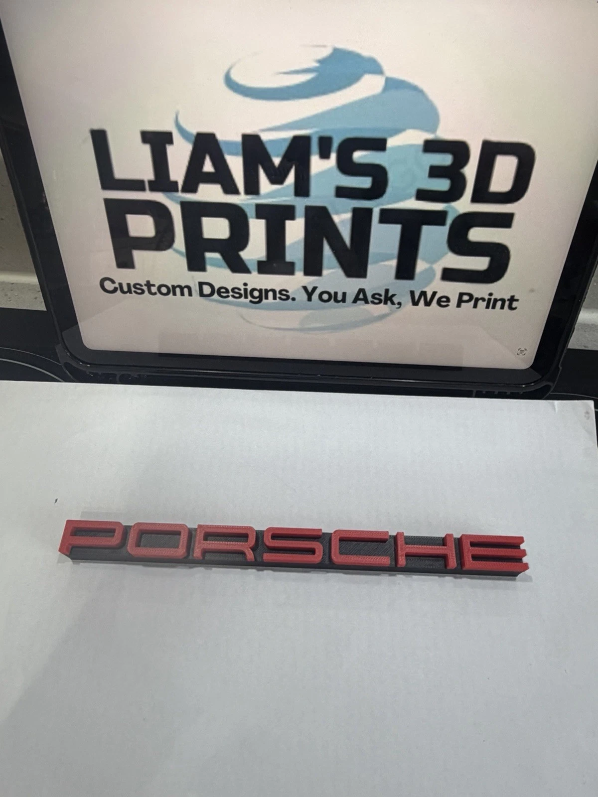 Decorative Porsche Cars Vehicles Manafacturer Logo Wall Plaque 3D Print