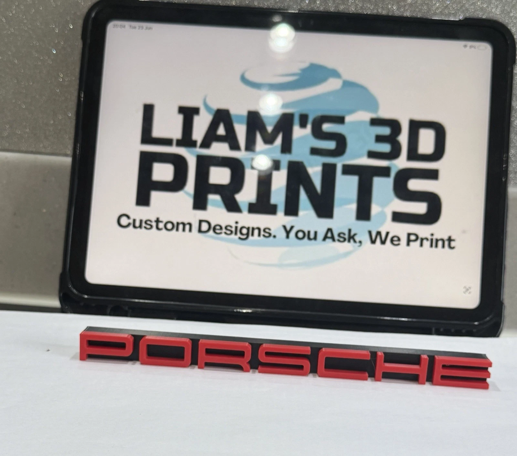 Decorative Porsche Cars Vehicles Manafacturer Logo Wall Plaque 3D Print