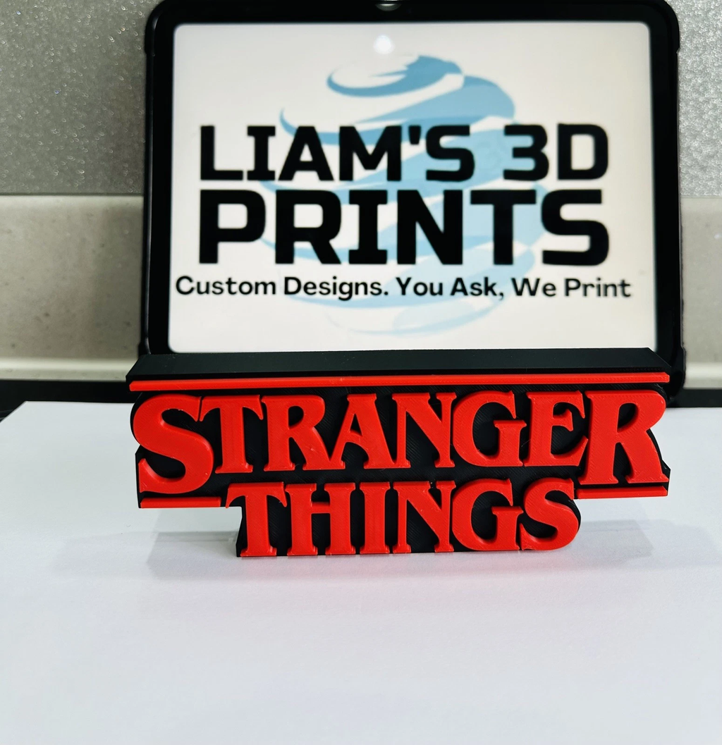 Decorative Stranger Things Tv Film Room Sign Display Logo Pops