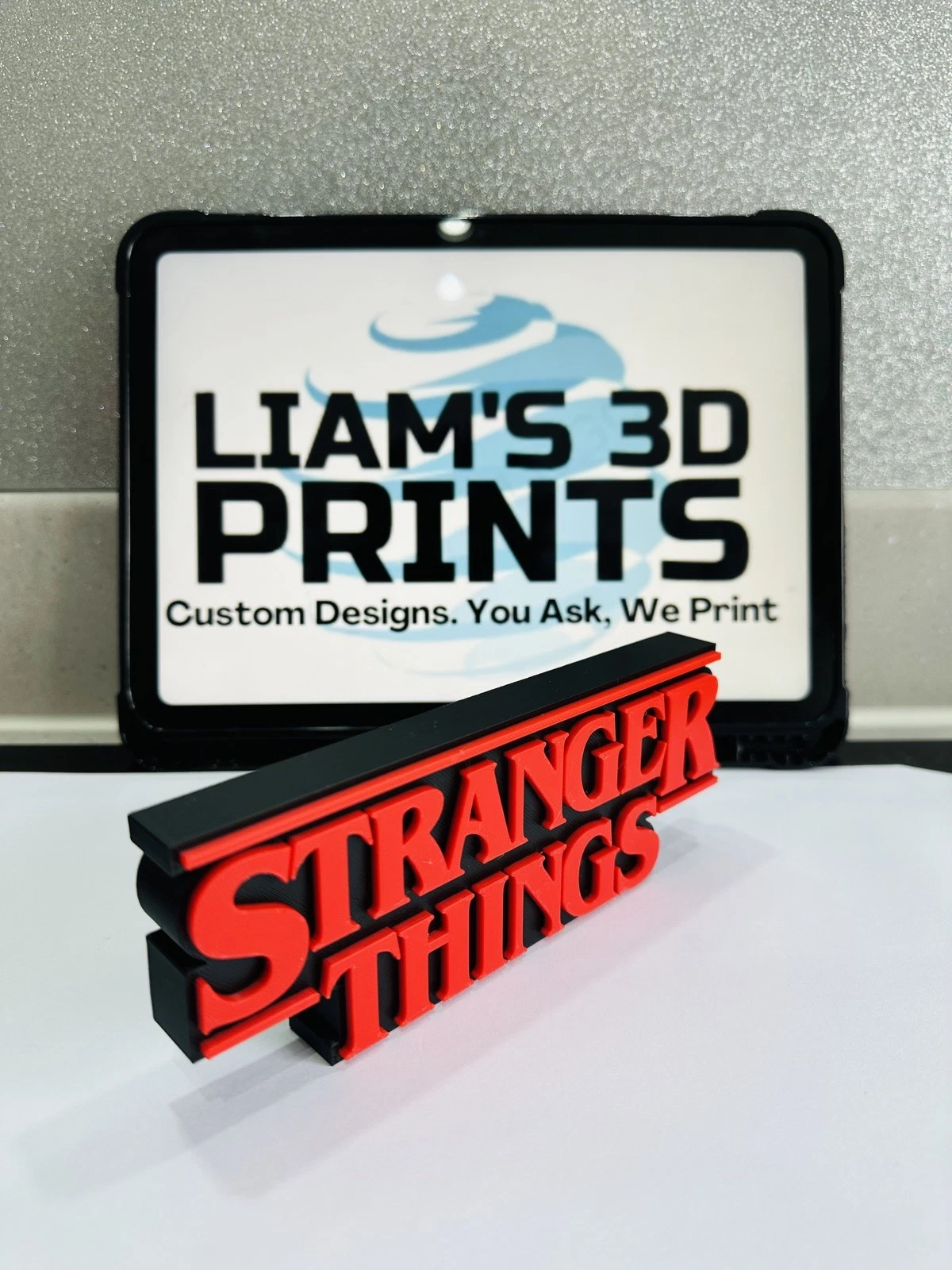 Decorative Stranger Things Tv Film Room Sign Display Logo Pops