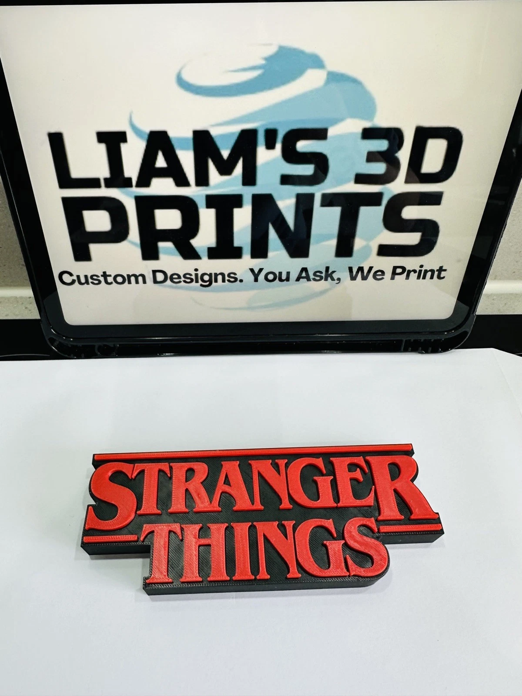 Decorative Stranger Things Tv Film Room Sign Display Logo Pops