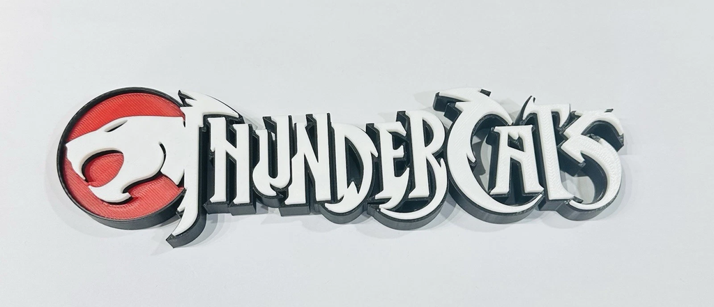 Decorative Thundercats Logo Room Sign Display Self Standing