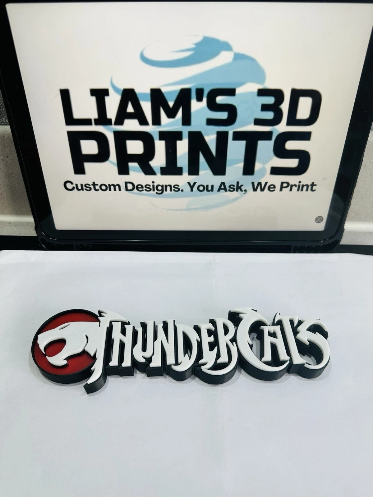 Decorative Thundercats Logo Room Sign Display Self Standing