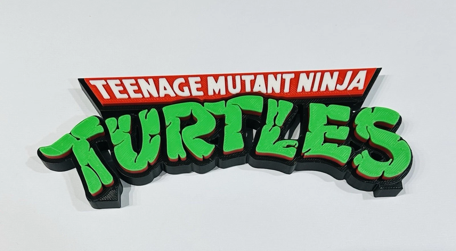 Decorative TMNT Teenage Mutant Ninja Turtles logo Sign Display Self Standing