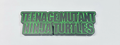 Decorative TMNT Teenage Mutant Ninja Turtles logo Sign Display Self Standing
