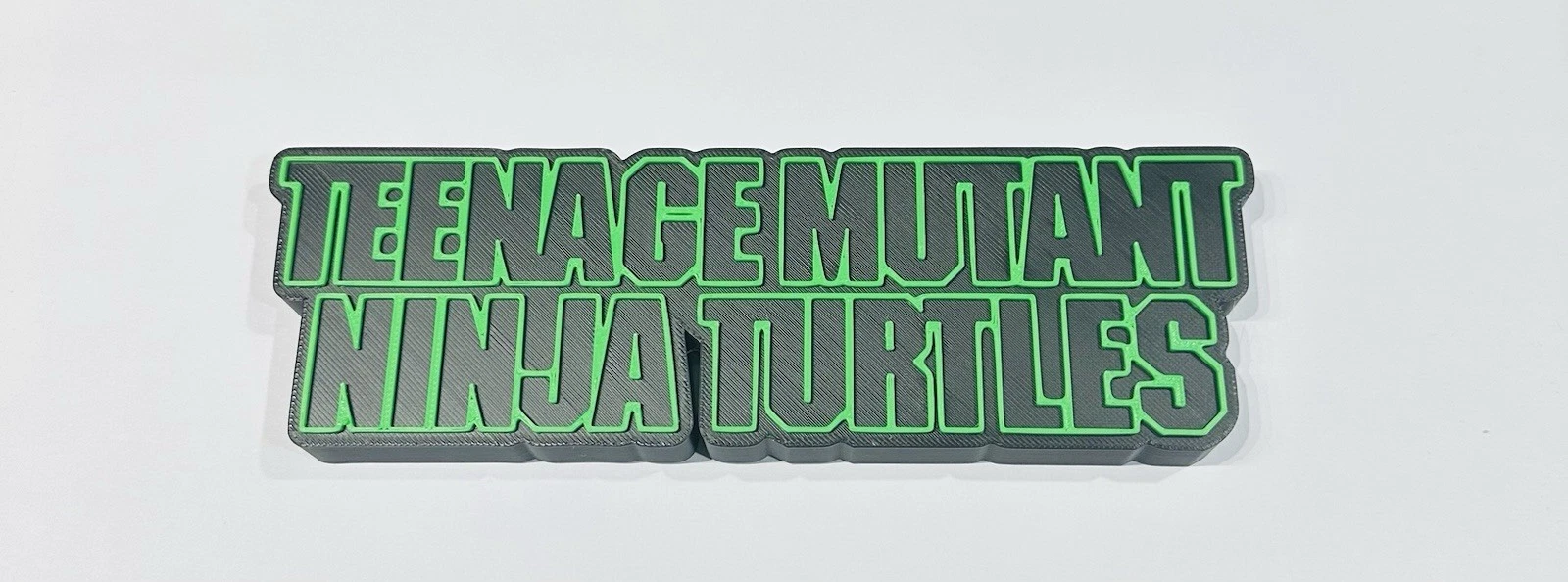 Decorative TMNT Teenage Mutant Ninja Turtles logo Sign Display Self Standing