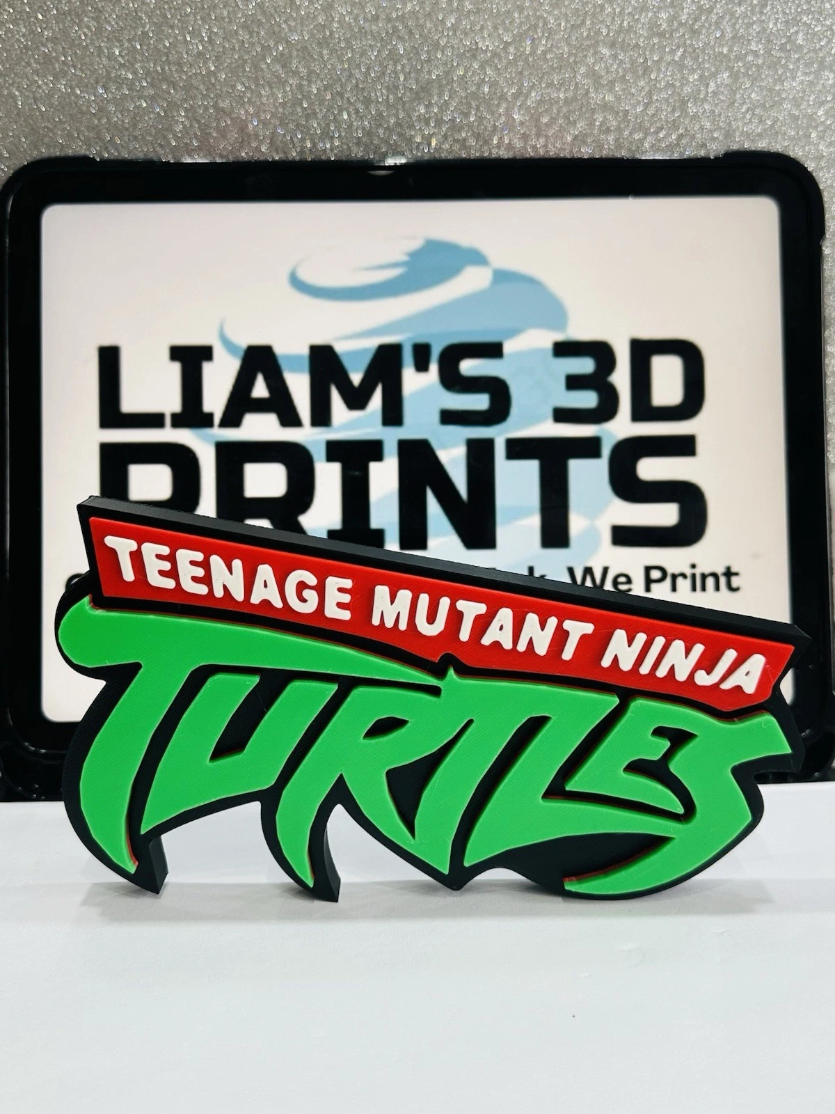 Decorative TMNT Teenage Mutant Ninja Turtles 2003 logo Sign Display Standing